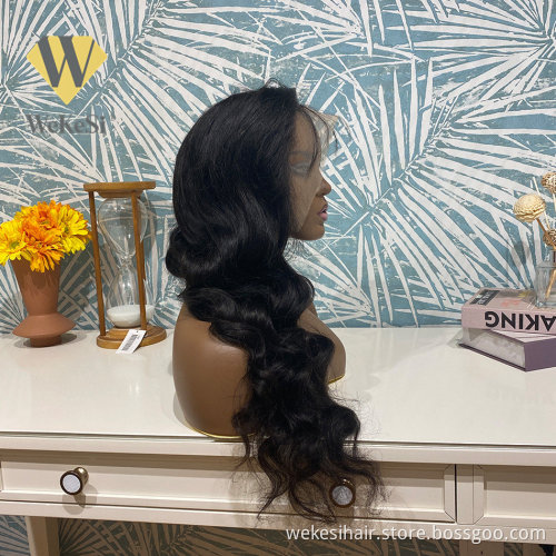 5x5 HD Lace Wig Natural Black Bodywave HD Lace Front Wig Pre Plucked 180% Density HD Lace Front Wigs Transparent
